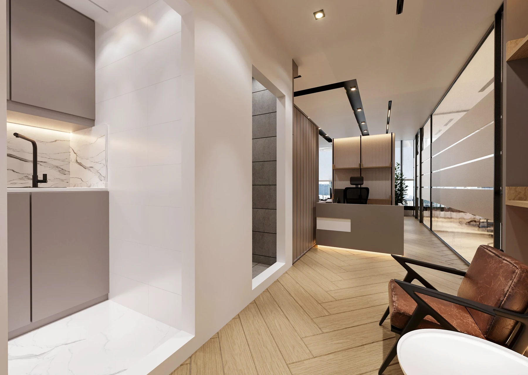 Modern consulting office interior